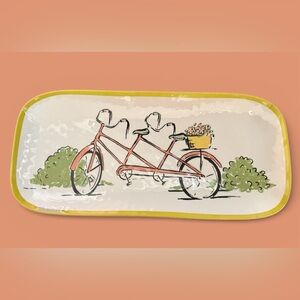 Threshold Melamine Tandem Bicycle Platter 14” x 7”